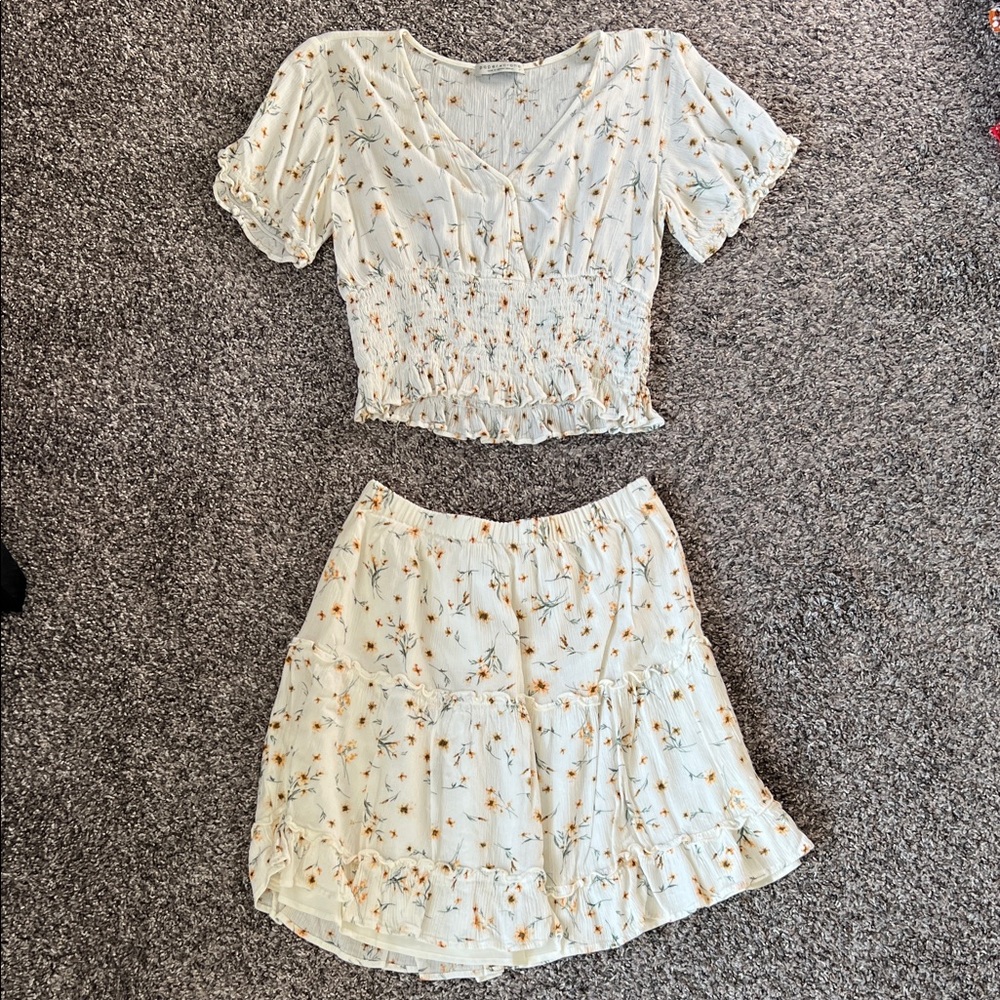 Paper crane 2 Piece Floral Set